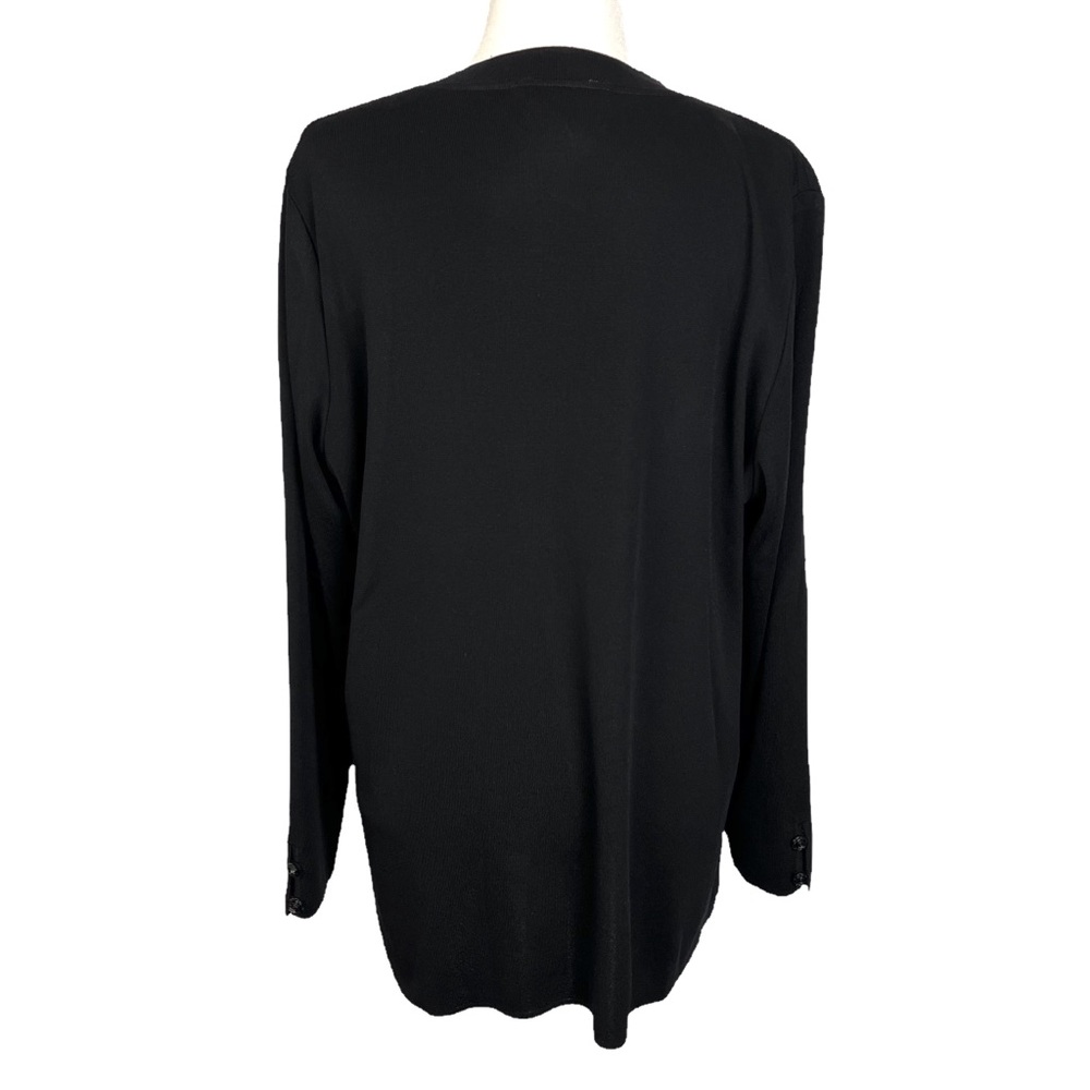 Exclusively Misook Black Button Down Cardigan - image 5